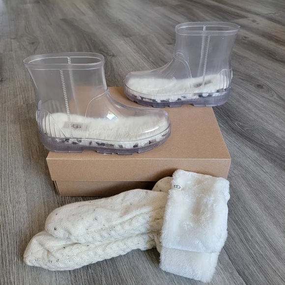 Ugg Drizlita See Through Ugg Boots Rain Boots Ugg Waterproof Bag